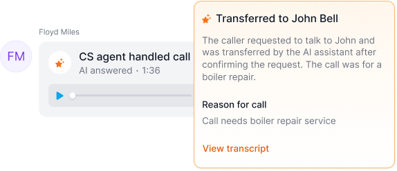 Answer 100% of your calls