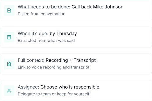 Task management interface